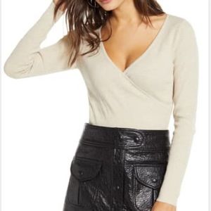 Leith Rib Wrap Sweater